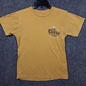 Coors‎ Golden Colorado Banquet Beer Legend Mens Small Soft Gold Cotton Tee